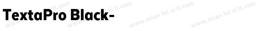 TextaPro Black字体转换